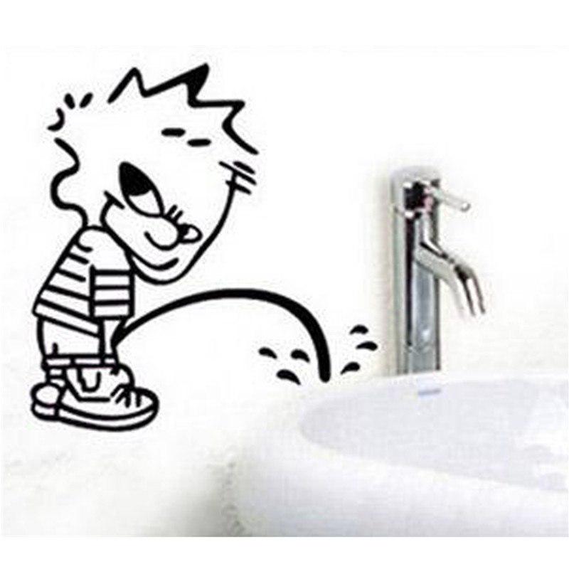 Buy Removeable Cute Baby Wall Stickers Home Toilet Bathroom Decoration