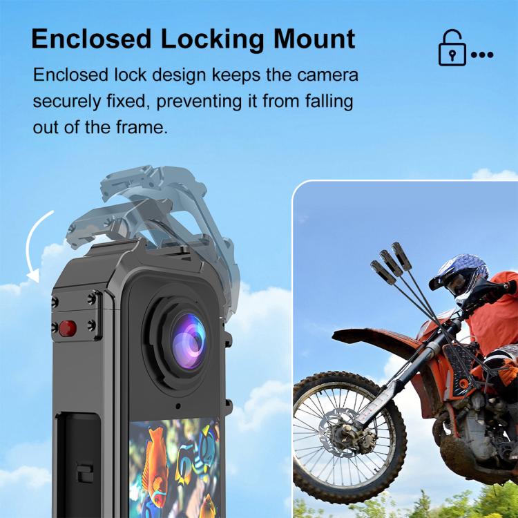 For Insta360 X4 Air PULUZ Metal Protective Cage Rig Housing Frame with Expand Cold Shoe Base (Grey)