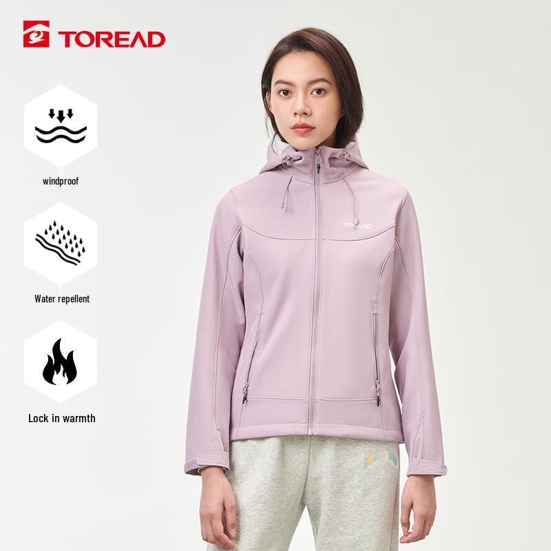 TOREAD Unisex Fleece-Lined Windproof Softshell Outdoor Jacket