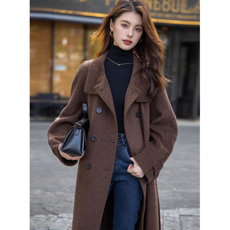 Mokana Women's Wool Blend Long-Sleeve Coat MKNJD2788