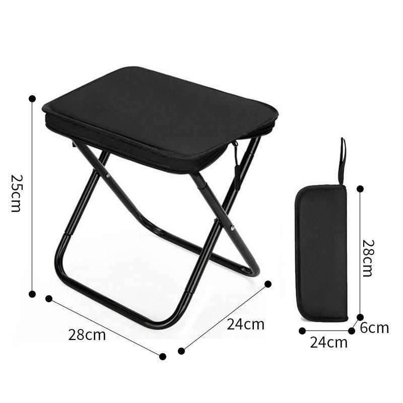 Folding Stool Fishing Chair Camping Chair Oxford Cloth Outdoor Foldable Bench