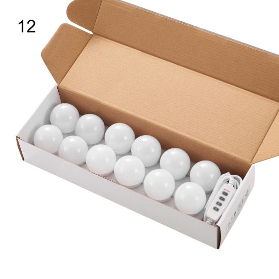 

1 комплект, привлекательный зеркальный светильник, самоклеящийся равномерный светильник, защита глаз, светодиодный светильник для зеркала «сделай сам», косметический светильник 12