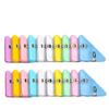 Pengyi Transparent Triangle Folder Clips for Test Paper and Document Organization
