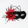 Hot Sale Feather Party Banquet Mask Masquerade Ball Dress Up Mask Lace Flower Strap Mask