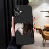 White Black Horse Funda Phone Cover Case for Apple iPhone 17 Pro Max 11 XR XS MAX 14 12 Air 16 15 Pro 7 8 13