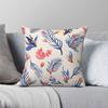 Succulent Plants Flowers Garden Pillowcase Polyester Linen Velvet Printed Zip Decor Room Cushion Cover