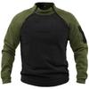 Men's Tactical Fleece Zipper Pullover Jacket - Stand-up Collar for Autumn/Winter Outdoor Sports