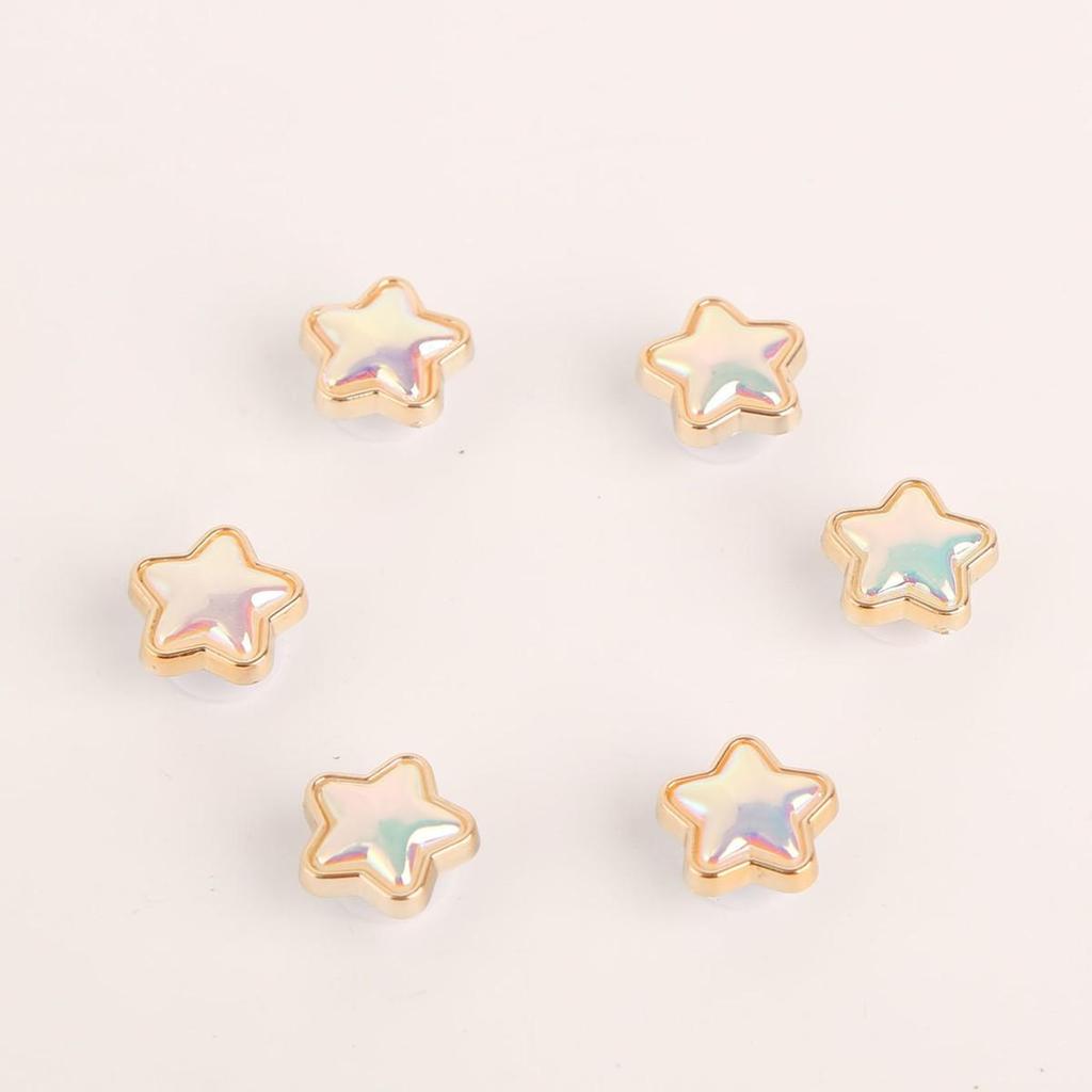 6 Pièces Charms de Chaussures Crocs: Ornements DIY en Strass pour Chaussures de Femme, Boucles Amovibles