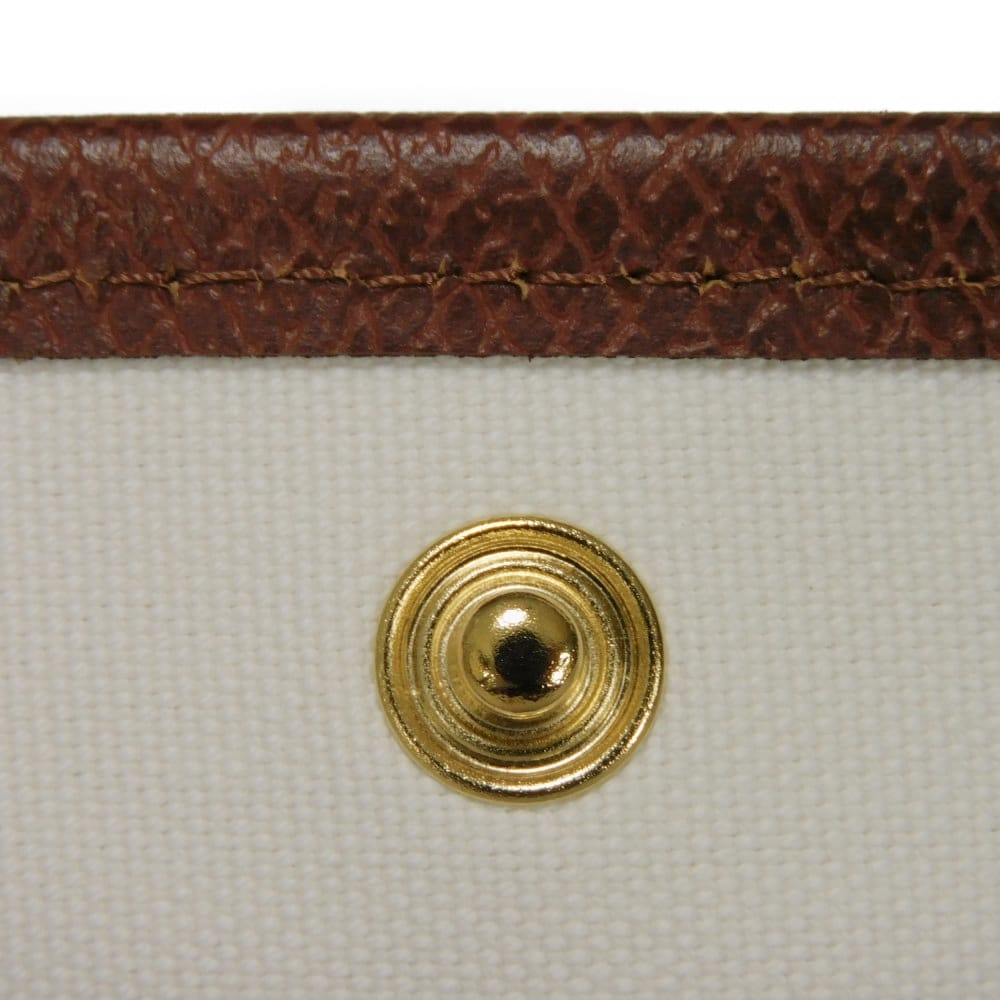 Used 12768 Le Pannier Pliage S 10144HZB035 7922 Canvas Basket Bag 2-Way Shoulder Bag with Hose, Brown, Women's from