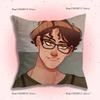 Game D-Dating K-Killmulator Pillow Covers Cartoon Sofa Decorative Home Double-Sided Printing Short Plush Cute Cushion Cover