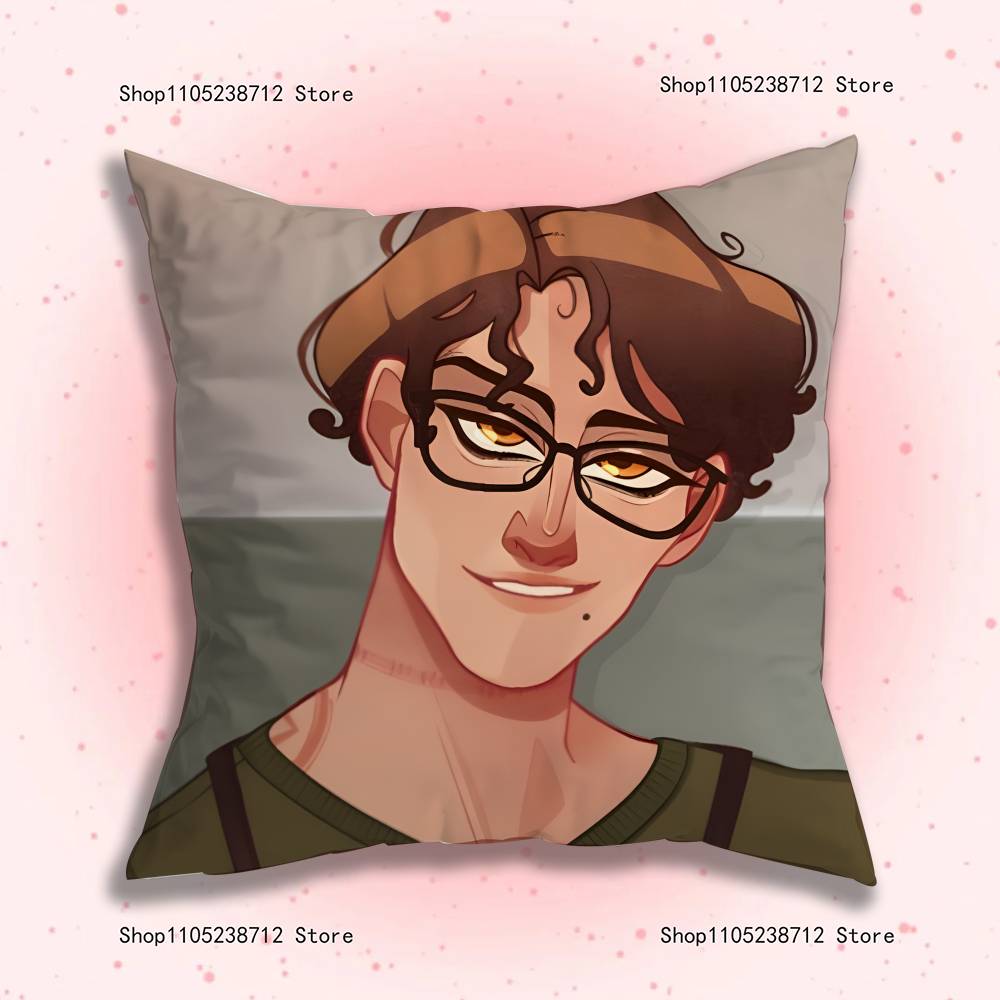 Game D-Dating K-Killmulator Pillow Covers Cartoon Sofa Decorative Home Double-Sided Printing Short Plush Cute Cushion Cover