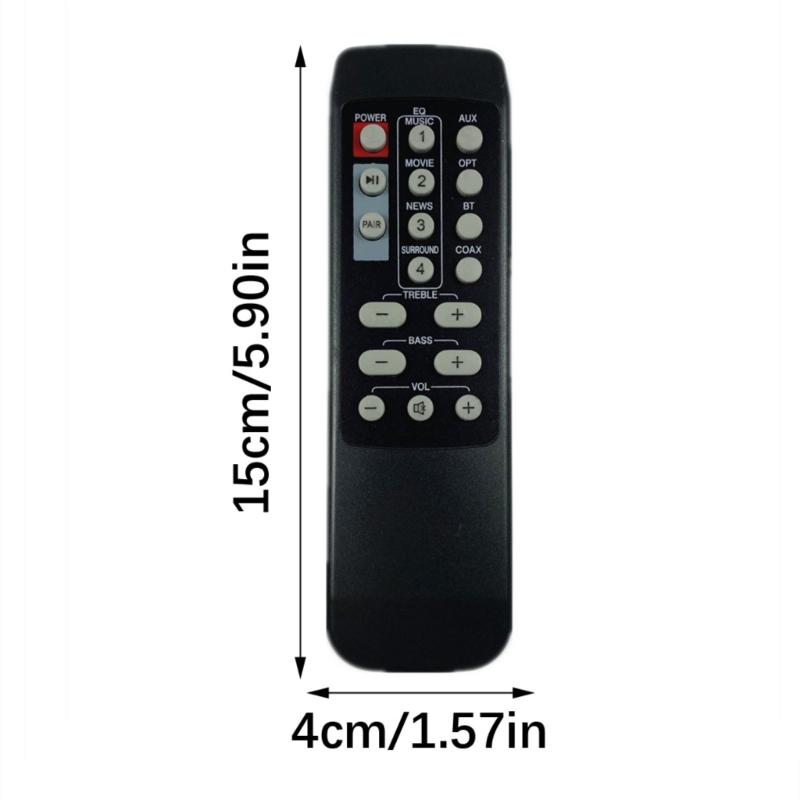 Remote Controller For NK6 Soundbar Featuring Quality Plastic Design And Easy To Use Button Layout Smoothly Action