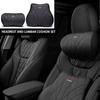 Car Memory Foam Headrest Lumbar Support Pillow Seat Pad Cushion Accessories For Mitsubishi Ralliart ASX Lancer L200 Pajero ASX