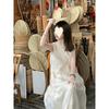 New Solid Color Sleeveless Vest Dress Women's Summer Niche Design Apricot Dress