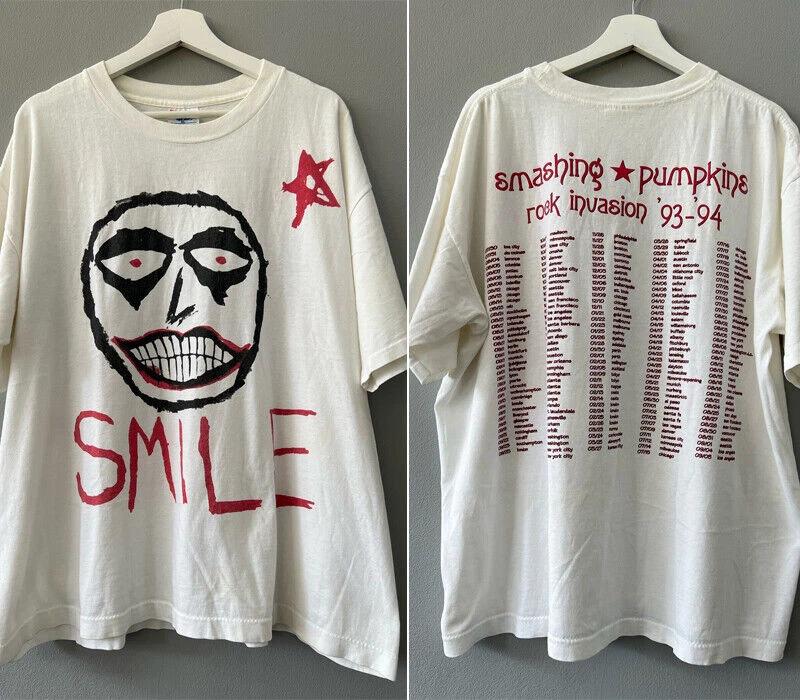

Футболка Smashing Pumpkins band Tour 93-94 Rock Invasion SMILE S