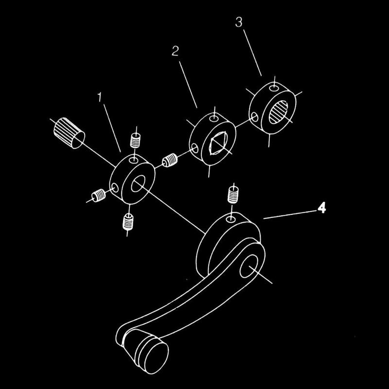 Aluminum Alloy Universal Car Manual Door Window Crank Handle Winder Riser Replacement Winder Crank Riser Kit Silver