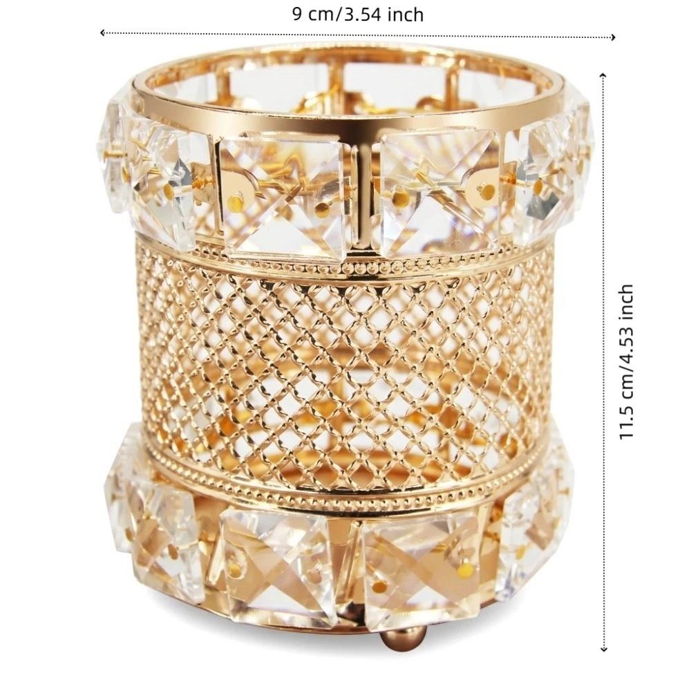 Crystal Cosmetics Brushes Storage Cup Elegant Cosmetic Storage Box Personalized pen holder  Makeup