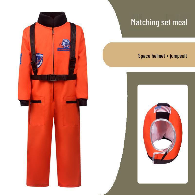 

Children s Astronaut Space Suit Cosplay Costume - Pilot Uniform for Role-Playing and Performances Extra Large