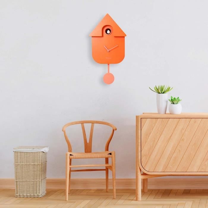 Horloge murale - fisura - terracotta - 21,5 cm - design classique - intérieur