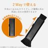 Elecom Cleaner Brush, Static Elimination Brush, Antistatic Fiber, Compact, Storage Type, Comes with Gap Brush, Hair Type, 2WAY, Washable, Black KBR-AM