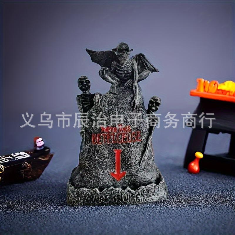 Funny Party Ghost Beet Juice Skull Tombstone Outdoor Garden Ornament Horror Ornament
