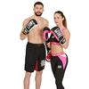 LEONE 1947 Boxing Gloves Unisex Synthetic Leather Outer PU Pads Velcro Closure Pink GN333 [LOGO WACS] (10M) [Genuine]