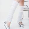Rippstrick-Beinwärmer mit funkelnden Pailletten, inspiriert von Mode-Statements, elastische lange Stiefelsocken, Beinabdeckung für Damen