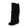 34-43 Stivali Invernali da Donna a Mezza Gamba Moda Nappa Pelle Scamosciata Stivali Lunghi da Donna Alta Qualità Casual Tacco Basso 3cm Scarpe da Festa Donna