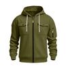 Men's Color Hooded Lightweight Jacket for Fall and Winter