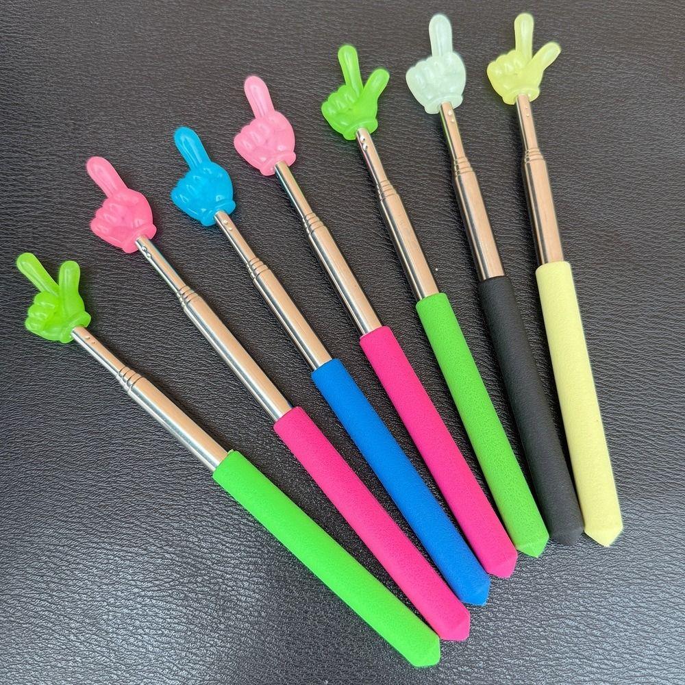 Telescopic Rod Finger Reading Sticks Finger Design Teaching Stick Whiteboard Hand Pointer  Teachers