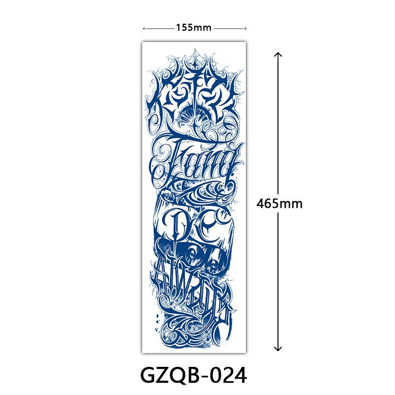 Herbal Tattoo Stickers, Semi-Permanent Tattoo Stickers, Herbal Juice Full Arm Tattoo Stickers