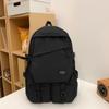 Damen Rucksack im Campus-Stil, einfarbig, für Männer, große Kapazität, Schultasche für Schüler