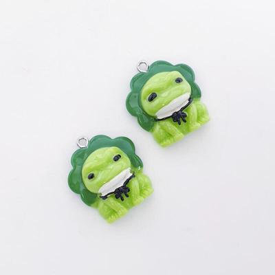 Groene Poggle Ribbon Kikker Acryl Hanger Sleutelhanger Materiaal