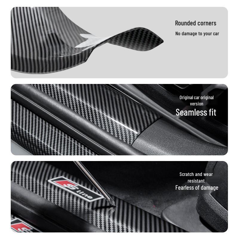 Carbon Fiber Texture Door Sill & Trunk Protector for IM LS6/LS7/L6 - 25 Models Compatible