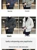 Trendy Brand Men's 2025 Winter White Duck Down Striped Puffer Jacket with Gold Thread and Soft Fur
