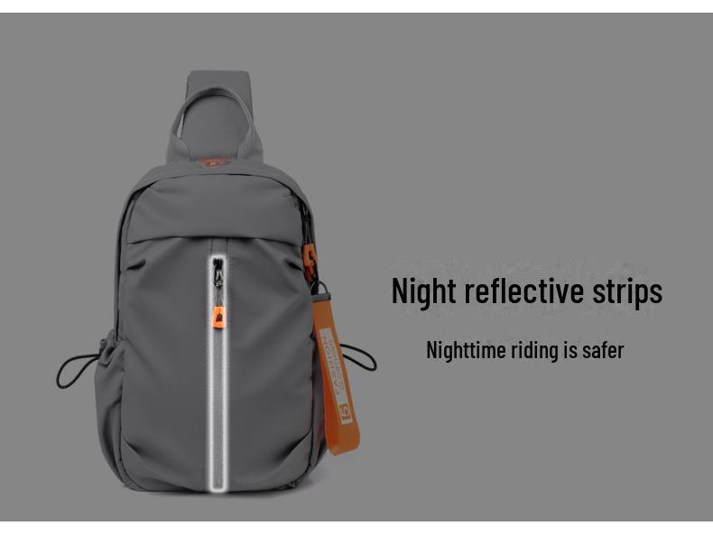 Men's Trendy Chest Bag, Fashionable Casual Sports Messenger Bag, Lightweight Travel Carry-On.