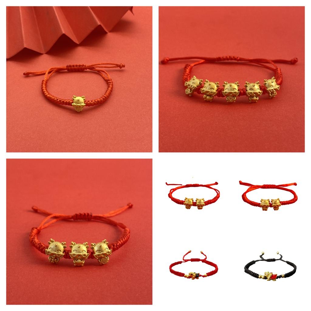 2024 New Dragon Year Lucky Dragon Red Rope Bracelet For Couples Bring Good Luck With This Stylish Alloy Bracelet