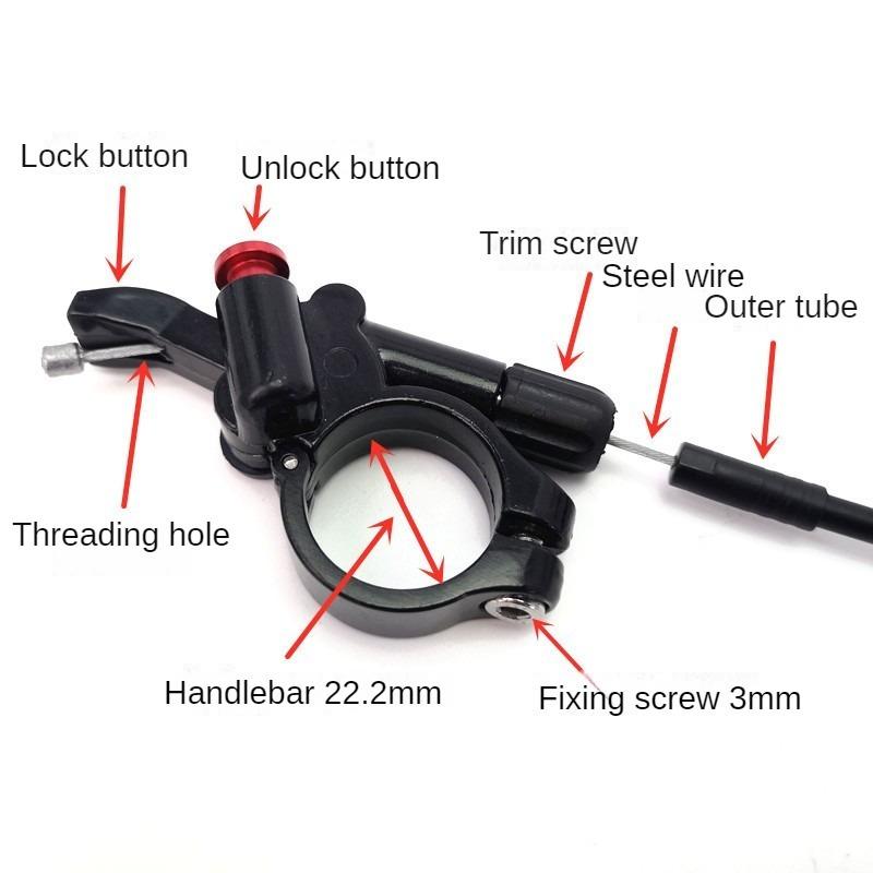 MTB Mountain Bike Bicycle Parts SR ST Fork Remote Lockout Lever With Cable for XCR XCM EPIXON EPICON Suspension Forks