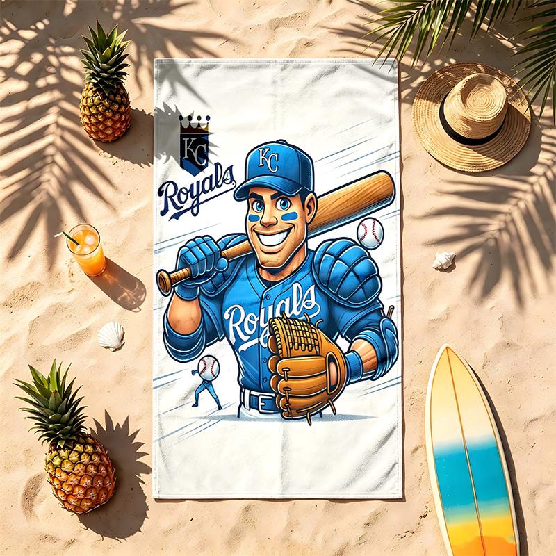 Kansas City Royals (32) Asciugamano da Spiaggia Resistente alla Sabbia Morbido e Confortevole Adatto per Piscina Campeggio Yoga e Immersioni Un Viaggio