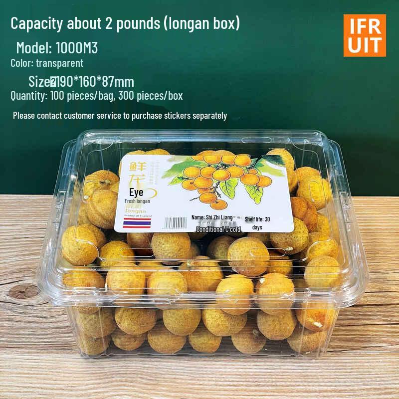 Disposable Transparent Plastic Fruit Boxes
