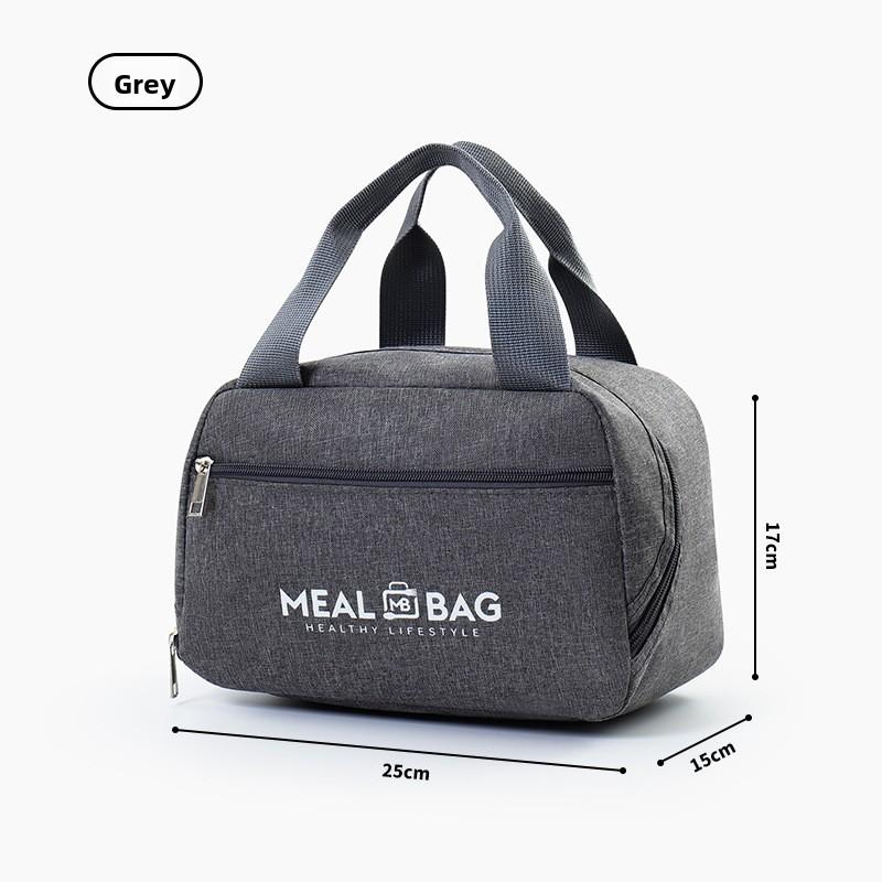 Канвасовая сумка для обеда большой вместимости для студентов и commuting Cation Gray