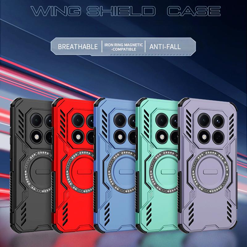 KEYSION Heat Dissipation Case for Redmi Note 15 5G 15 Pro 4G Magnetic Cooling Shockproof Phone Cover for Redmi Note 15 Pro+ 5G