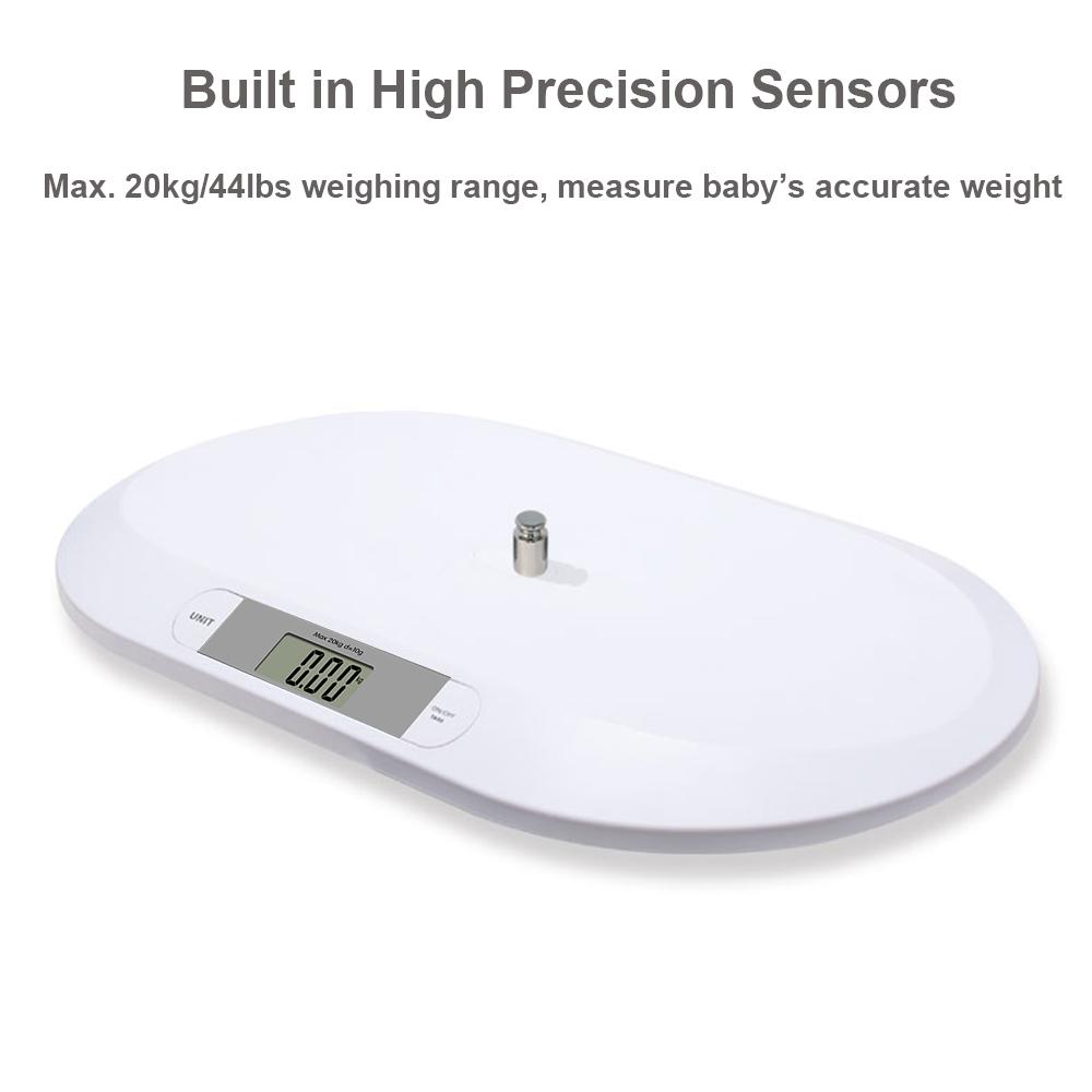 Digital Baby Scale for Weighing Up to 20kgCelsius44lb Infant Scale Newborn Baby Scale LCD Screen Display 2 Weighing Modes(kgCelsiuslb) Accurate Digita