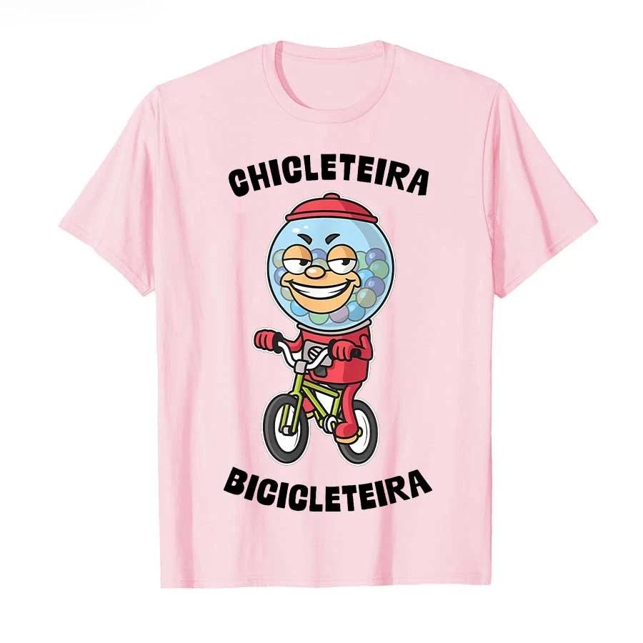2526 Italienisches Gehirnfäule Kaugummiautomat Fahrradfahrer Meme T-Shirt für Männer Frauen 100% Baumwolle T-Shirts Kurzarm Oberteile