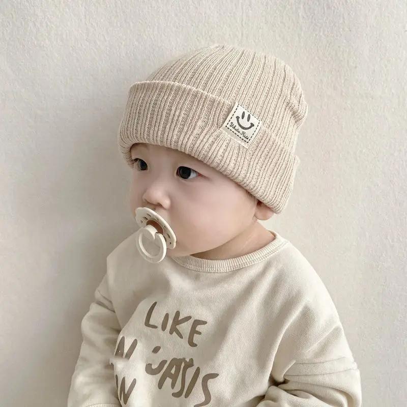 

Baby Hat Children s Newborn Knitted Hat Solid Color Children s Beanies Boys and Girls Hat Winter Preschool Home Hat 6M-3T
