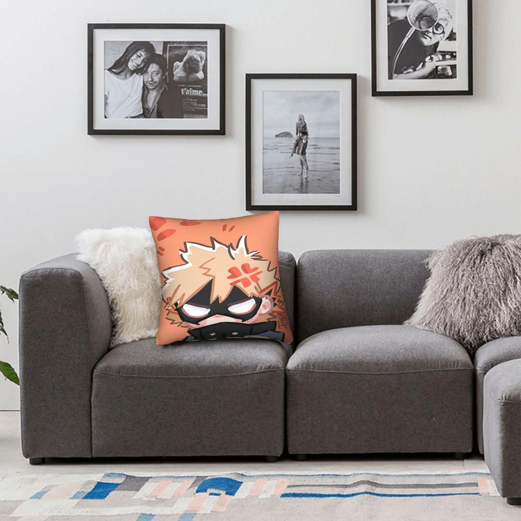 Anime K-Katsuki B-Bakugo Kissenbezug Neuartiger Kissenbezug für Couch Sofa Schlafzimmer Weiche Kissenbezüge Geschenk