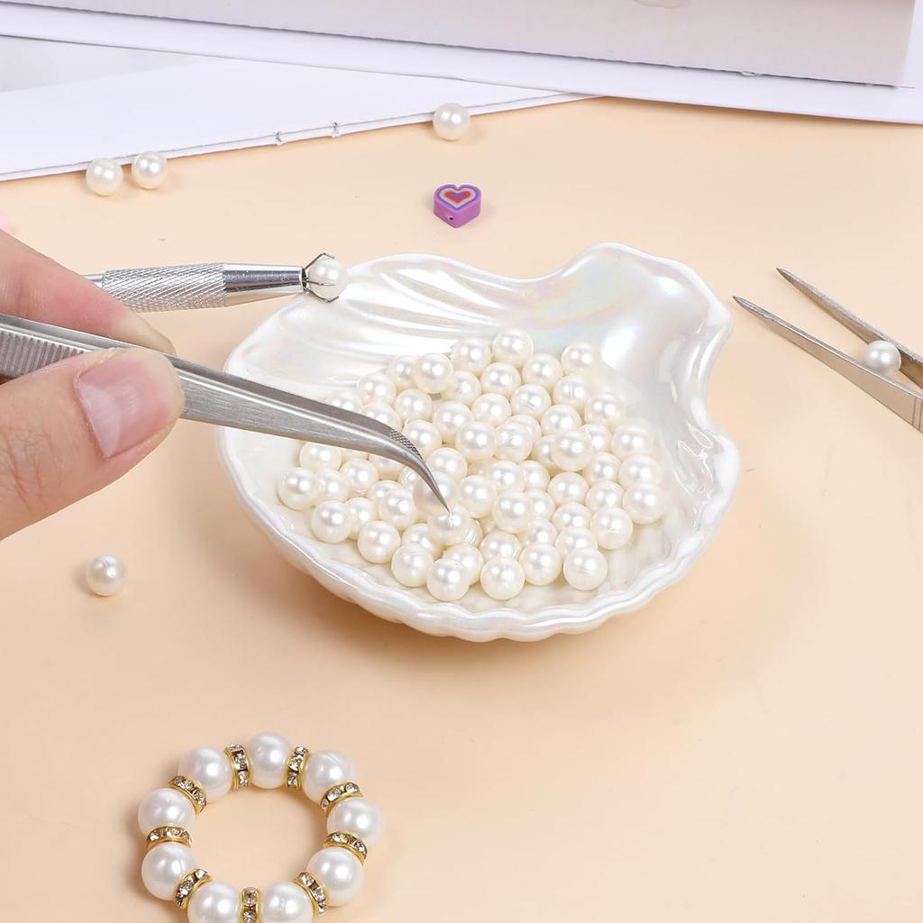 3 PCS Cake Decorating Tools Set, 4 Claws Pearl Grabber Claw Pen Piercing Ball Bead Holder Stainless Steel Cake Tweezer Alloy Sprinkles Tool Set for