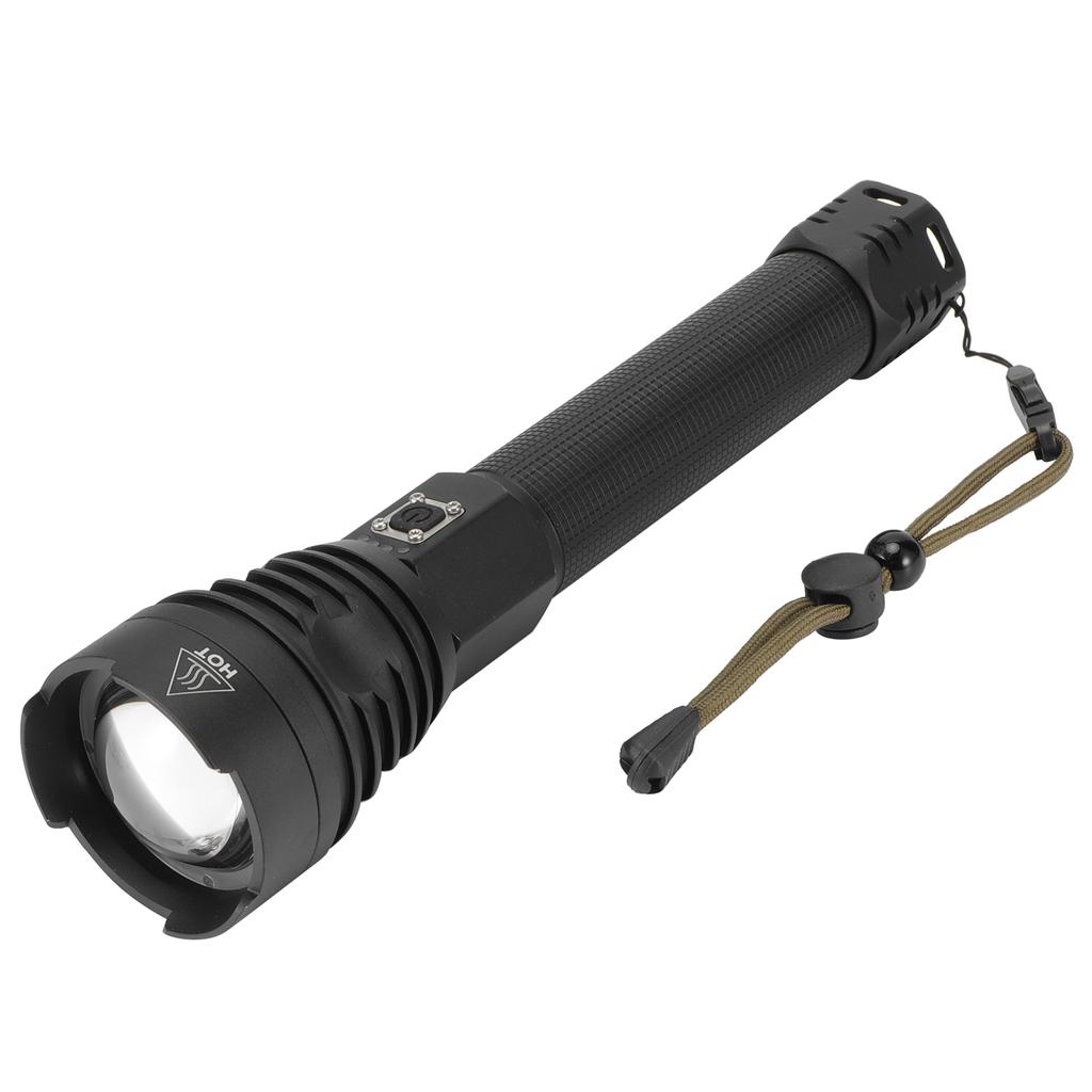 XHP90 Telescopic Zoom Flashlight 30000LM USB Rechargeable Household Waterproof Electric Torch