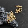 Letter LOVE Cufflinks Stainless Steel Personalized Design Niche Temperament Clothing Accessories