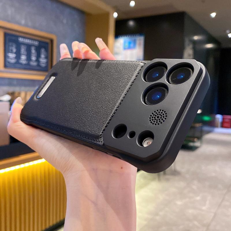 For Magsafe Magnetic Leather Frameless Case for iPhone 17 Pro Max 17 Air 16 15 14 13 Wireless Charging Better Heat Hard Bumper